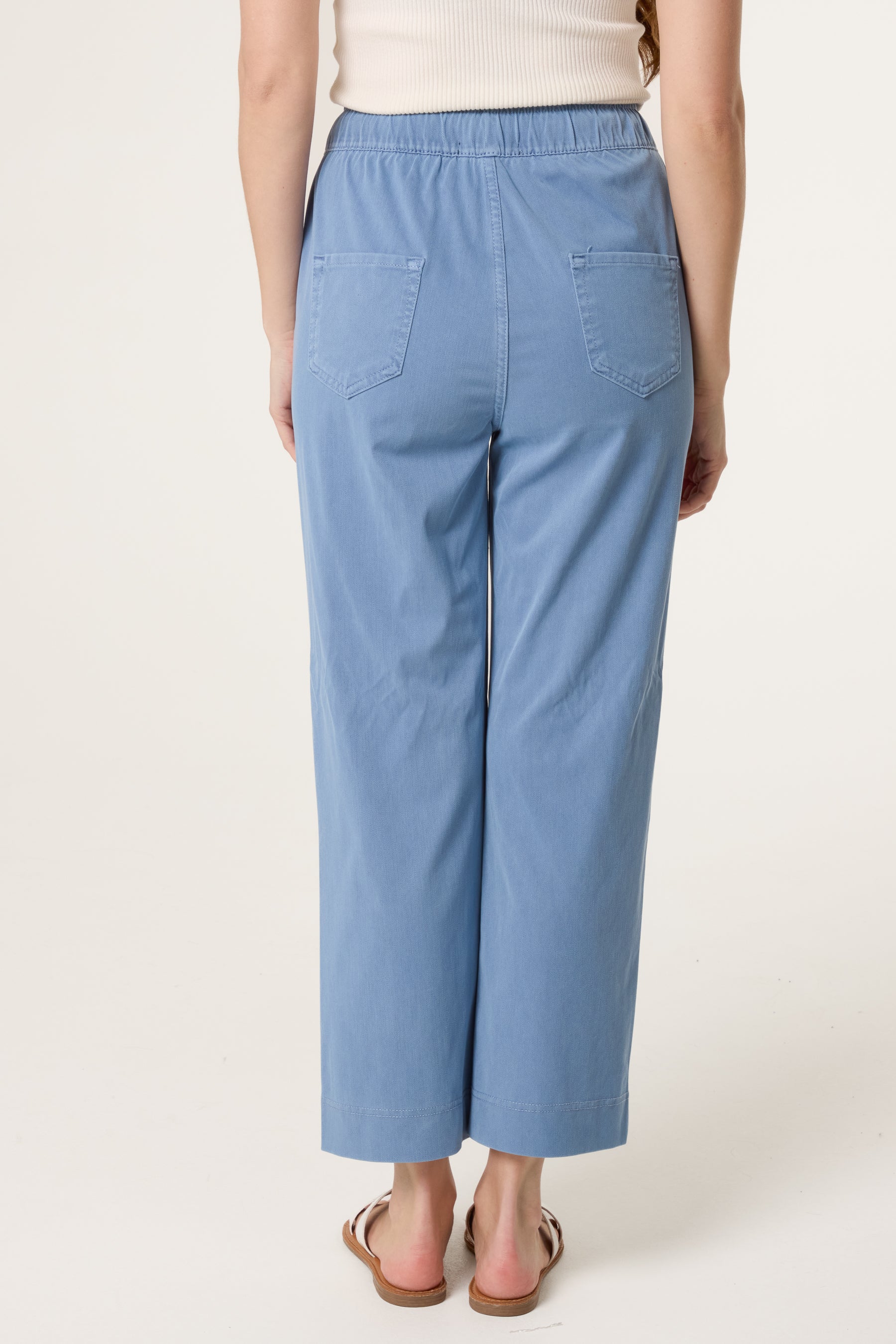 Elastic Waist Drawstring Trousers