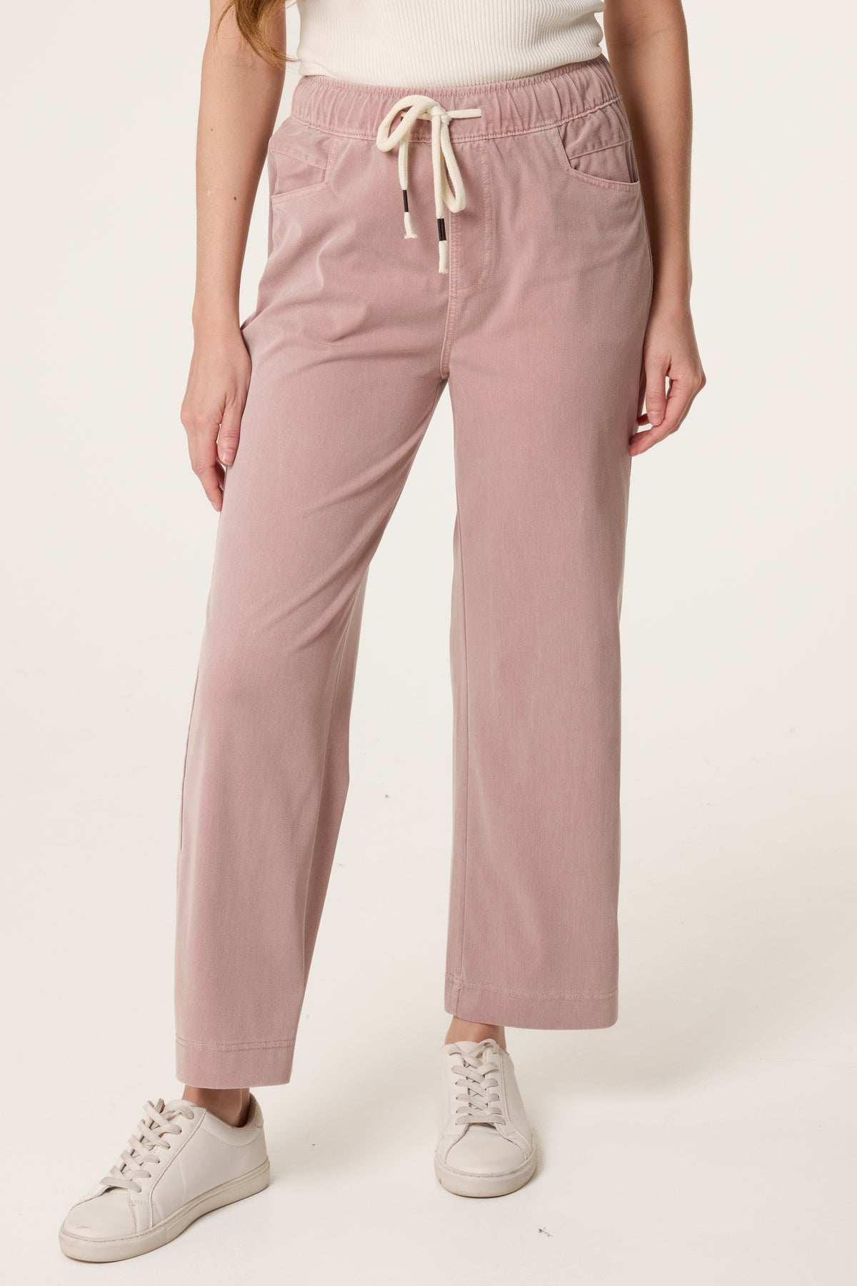 Elastic Waist Drawstring Trousers