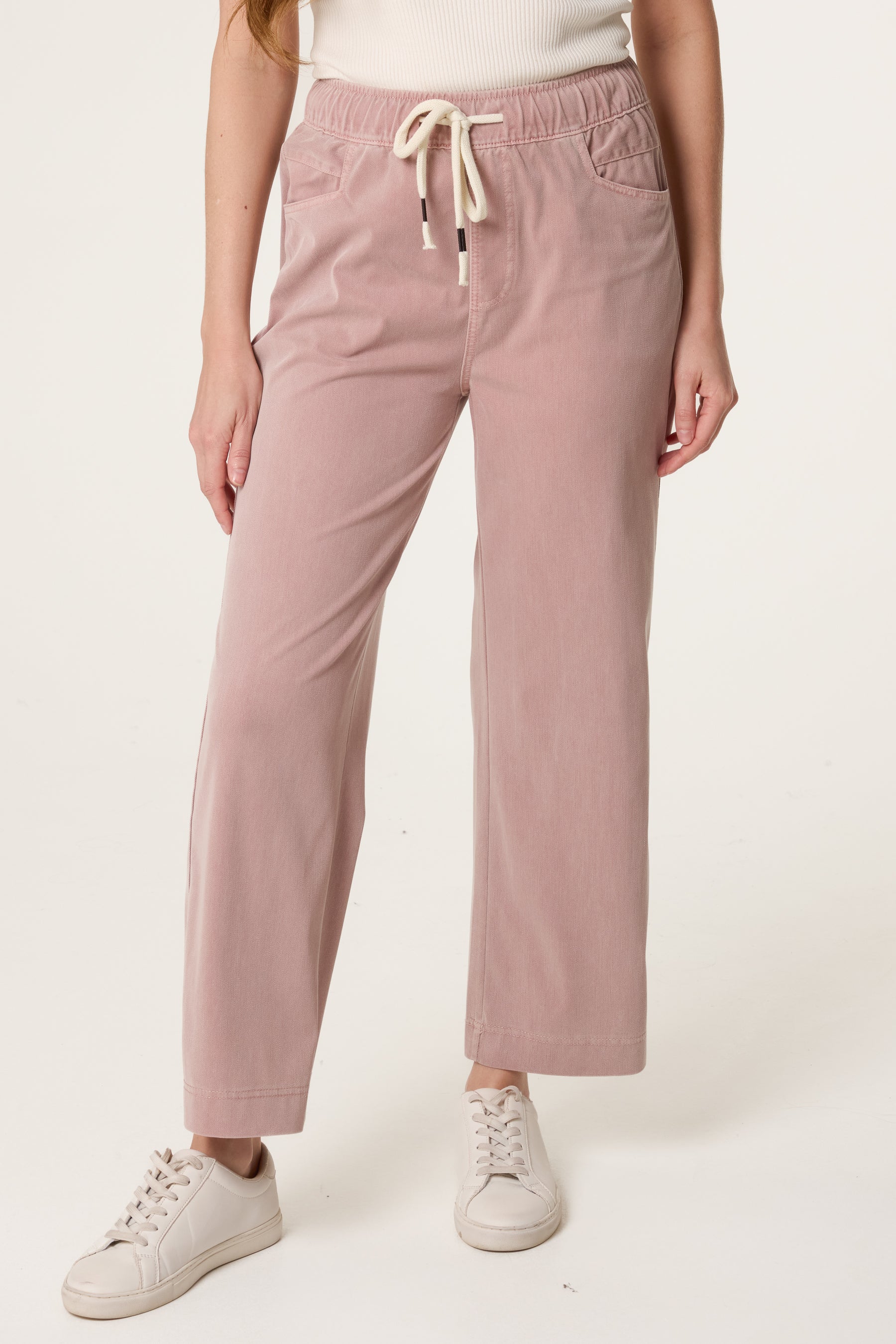 Elastic Waist Drawstring Trousers