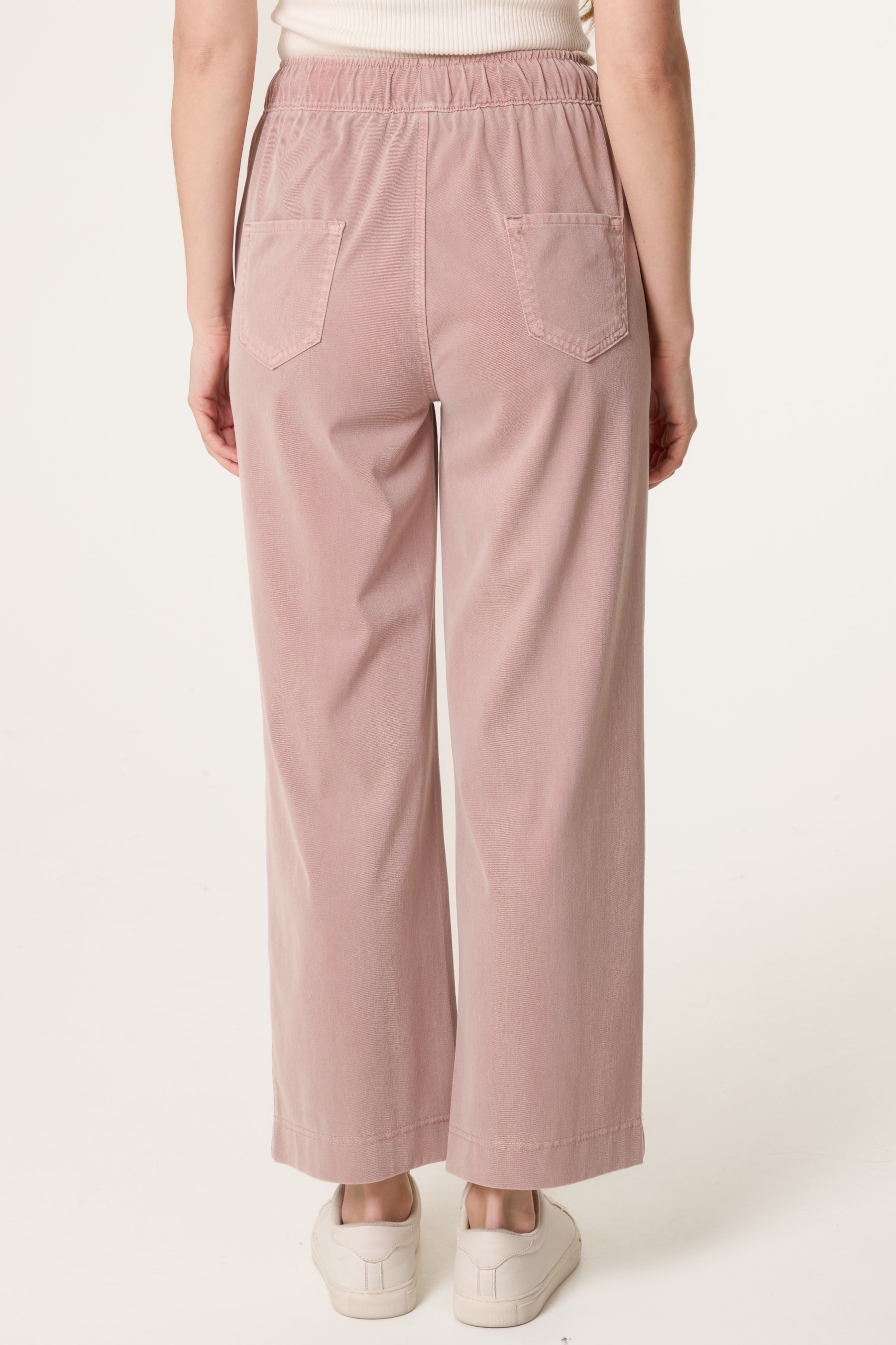 Elastic Waist Drawstring Trousers