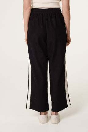 Drawstring Side Stripe Trousers