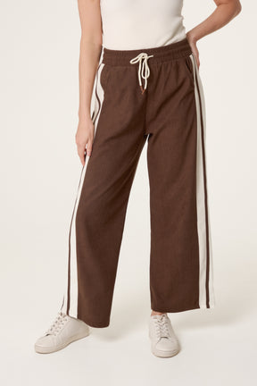 Drawstring Side Stripe Trousers