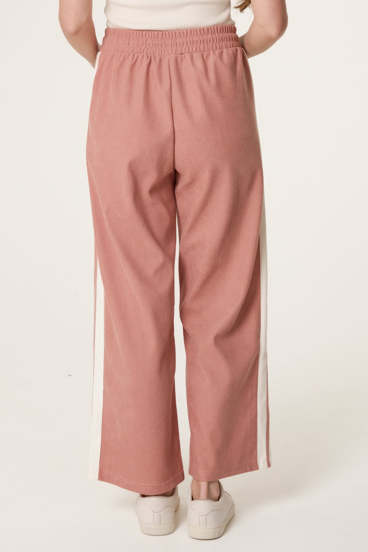 Drawstring Side Stripe Trousers