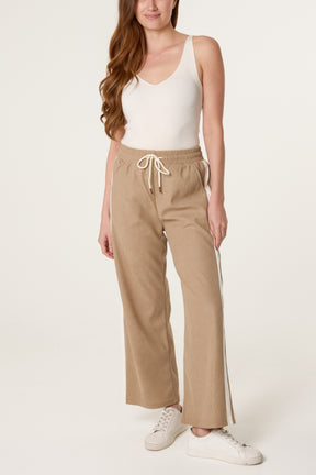 Drawstring Side Stripe Trousers