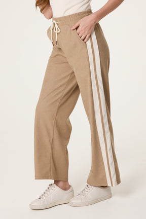 Drawstring Side Stripe Trousers
