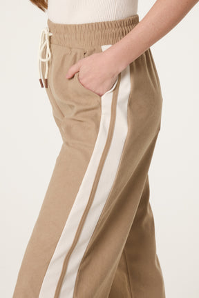 Drawstring Side Stripe Trousers