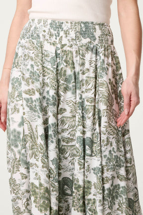 Shirred Waist Oversized Trouser
