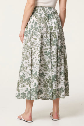 Shirred Waist Oversized Trouser