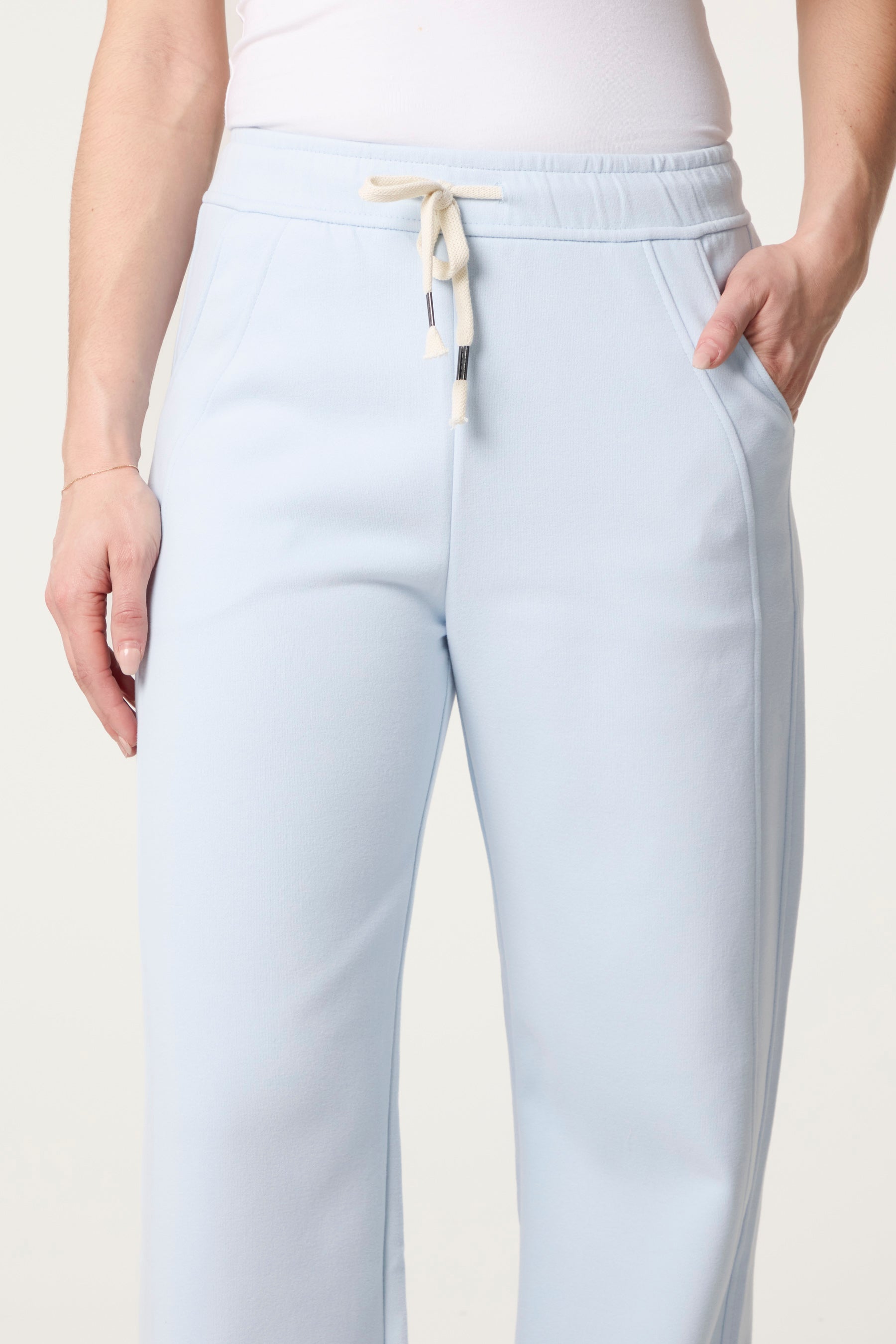 Elastic Waist Trouser With Tie