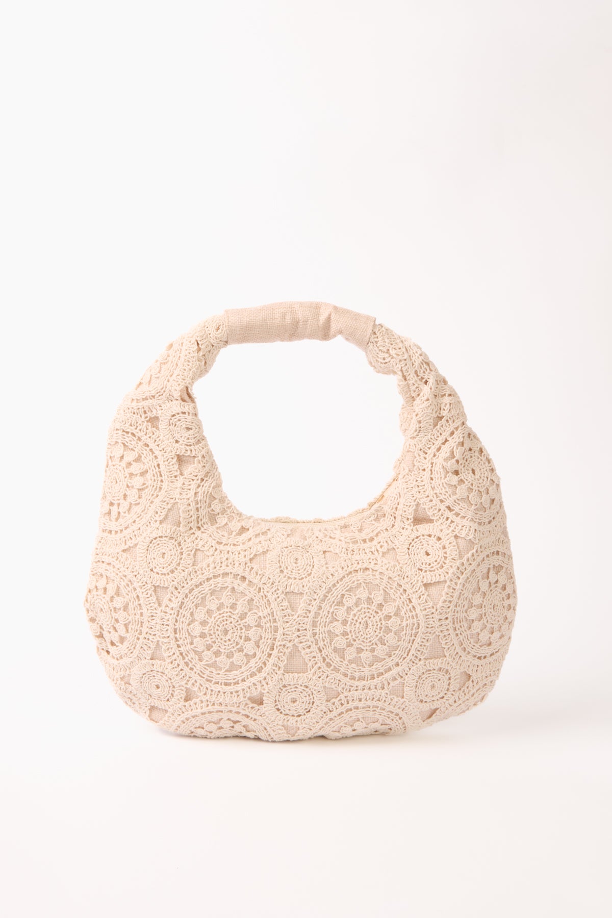Mandala Crochet Hobo Bag