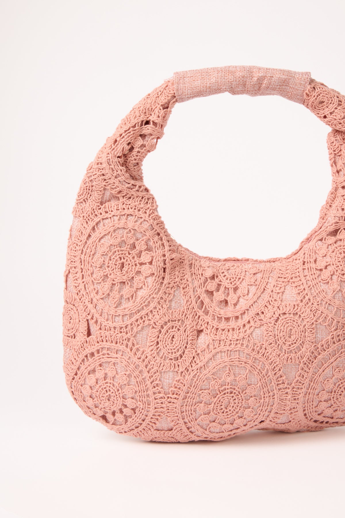 Mandala Crochet Hobo Bag