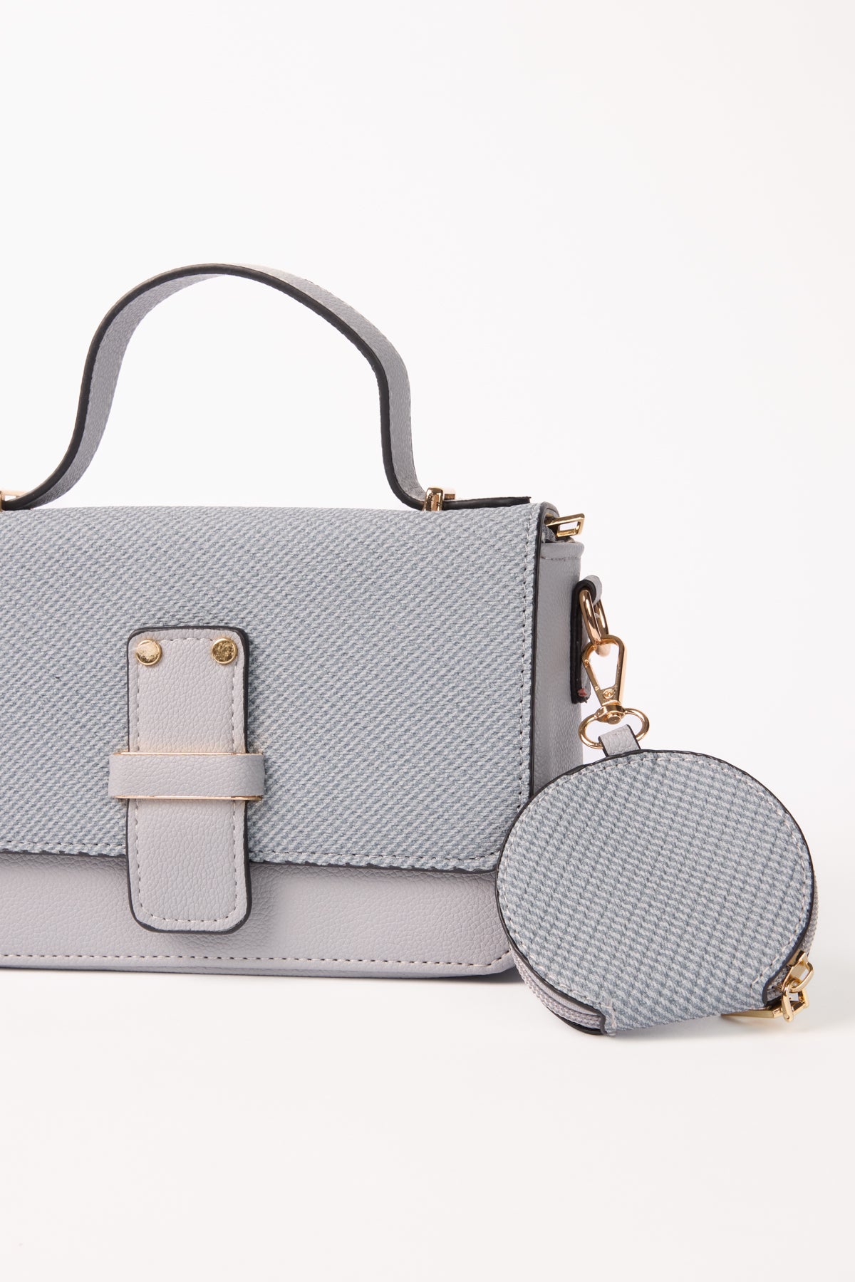 Structured Crossbody Bag w Pouch