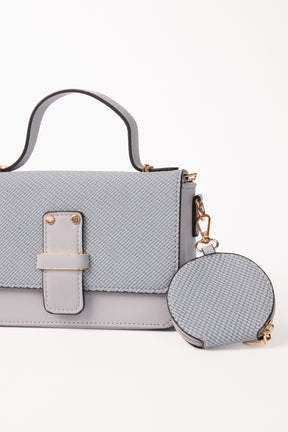 Structured Crossbody Bag w Pouch