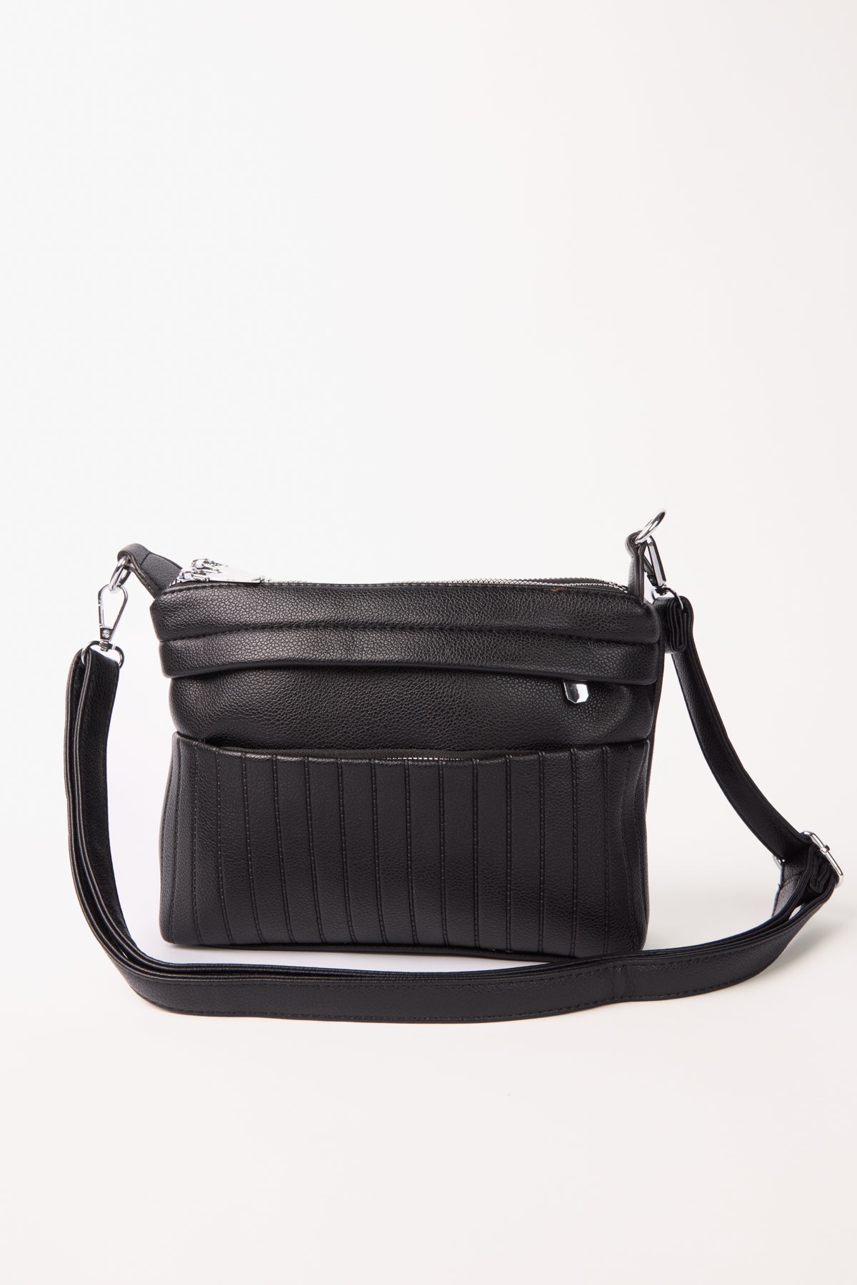 Cross Body Structured Bag w/ Pouch