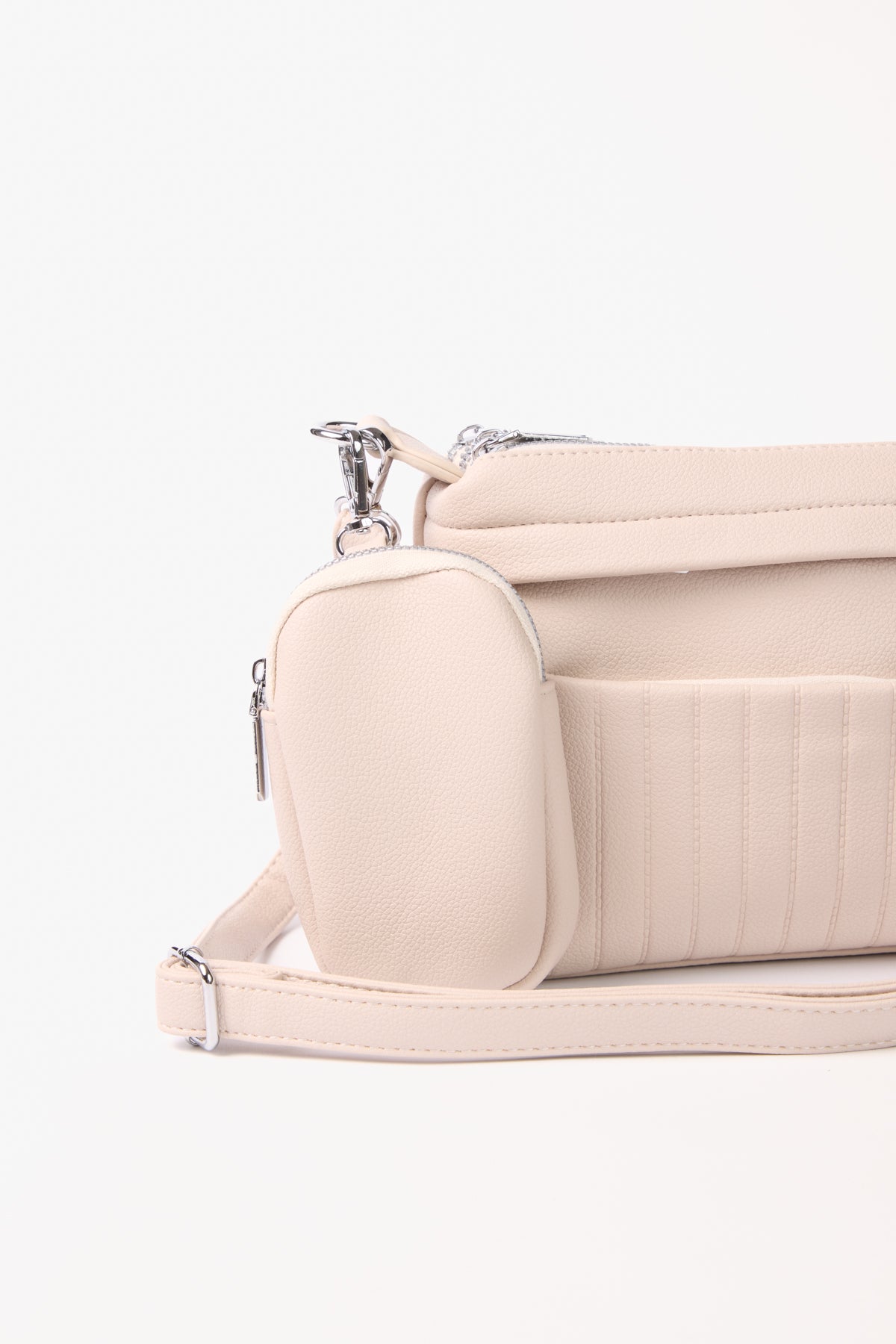 Cross Body Structured Bag w/ Pouch