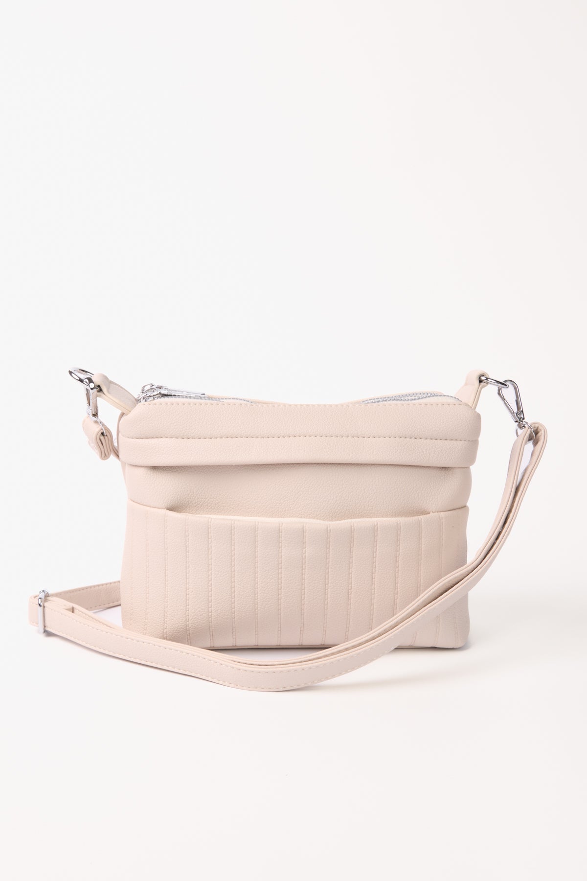 Cross Body Structured Bag w/ Pouch
