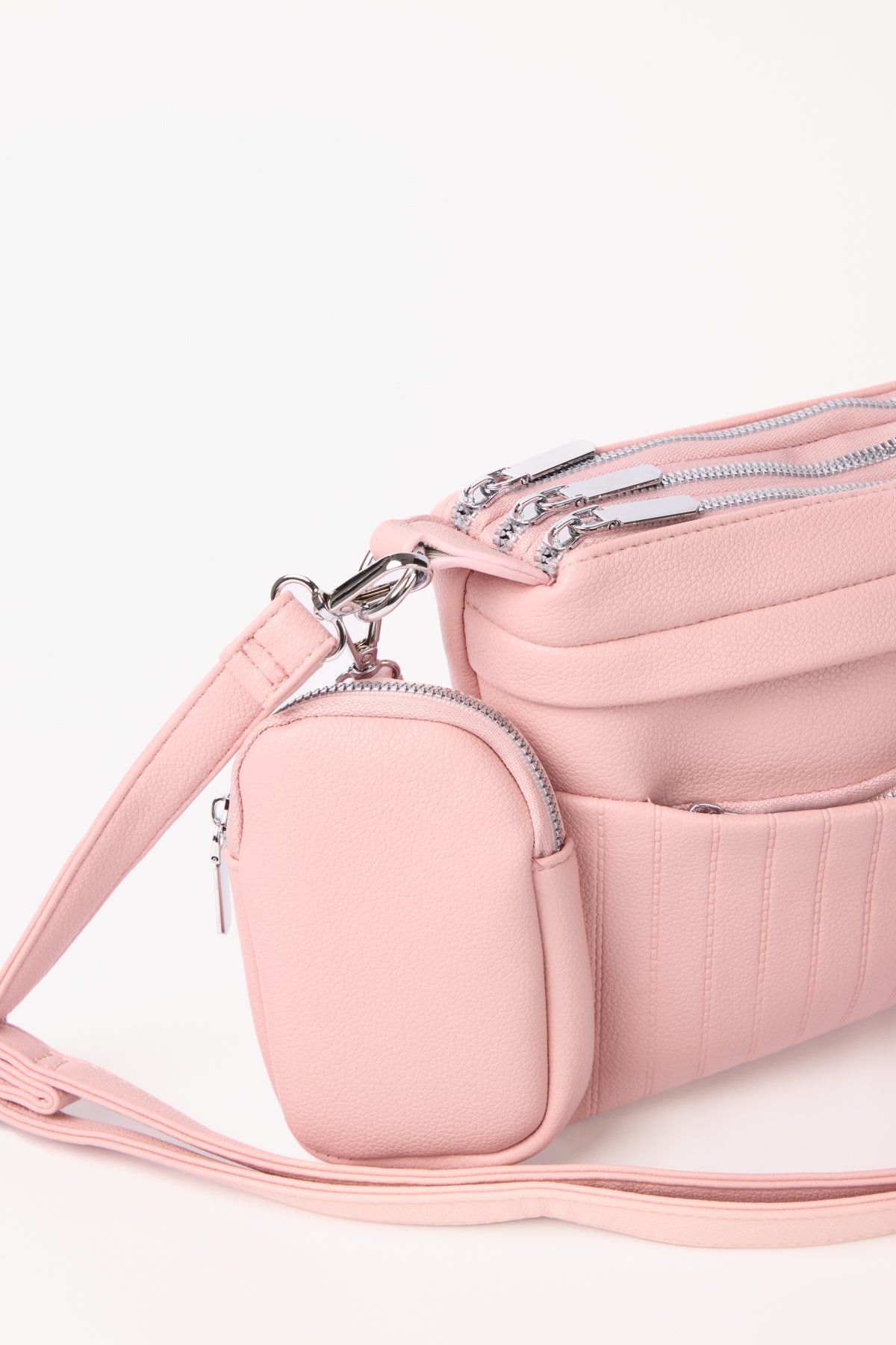 Cross Body Structured Bag w/ Pouch