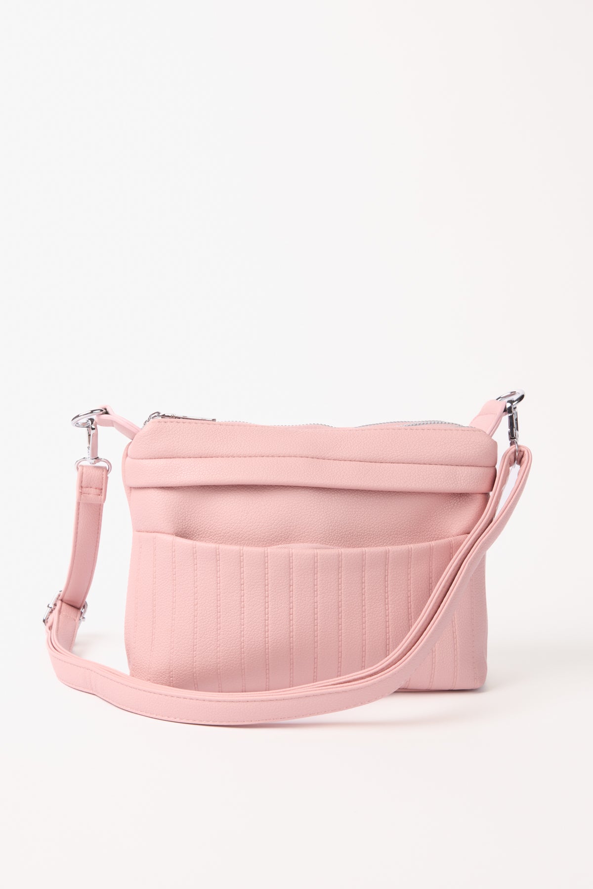 Cross Body Structured Bag w/ Pouch