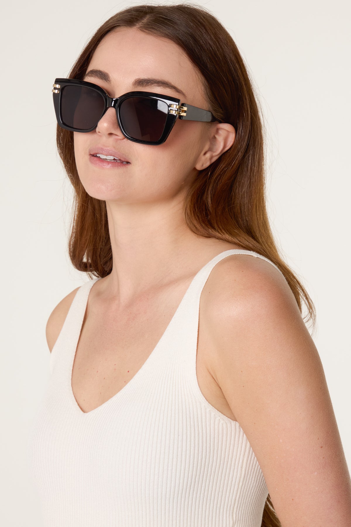 Gold Side Frame Sunglasses
