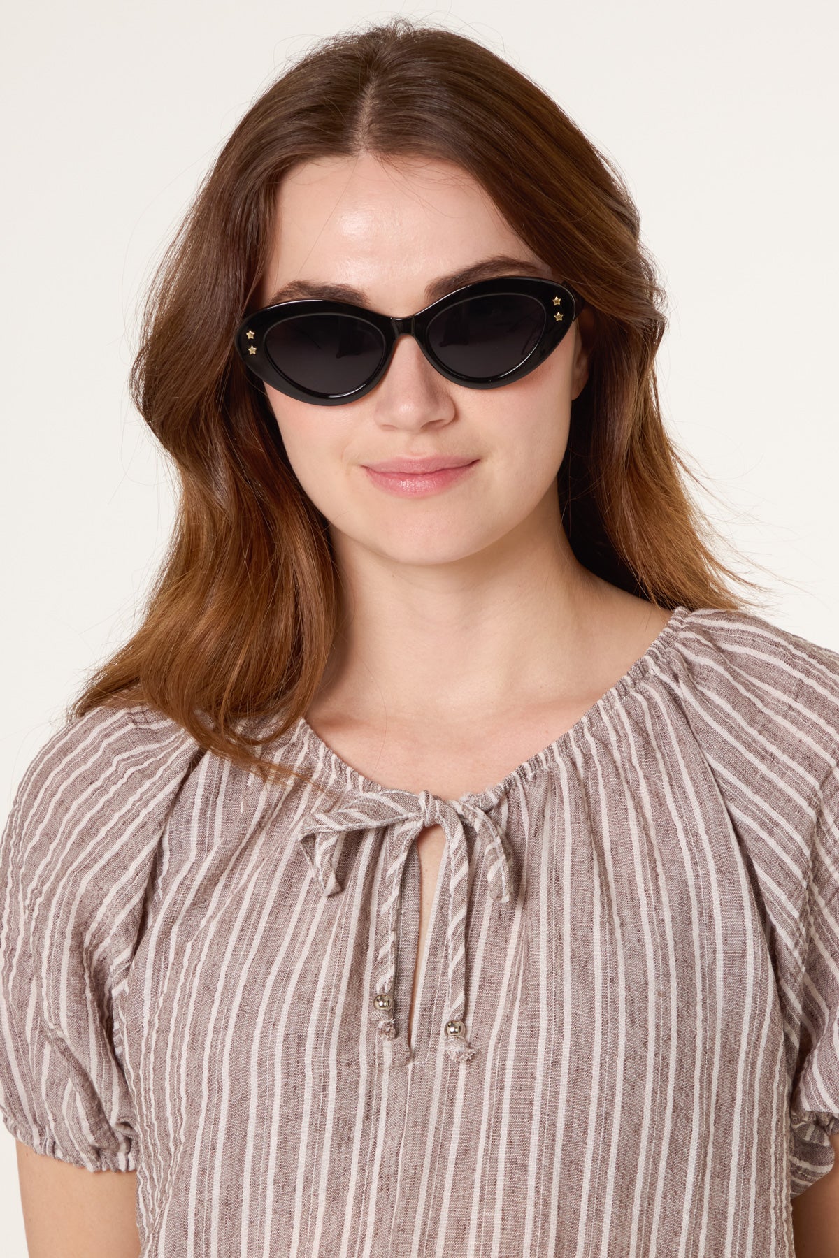 Cat Eye Star Detail Sunglasses