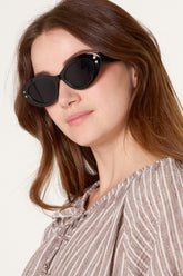Cat Eye Star Detail Sunglasses