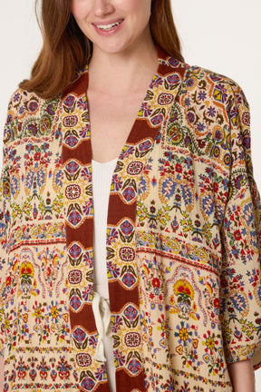 Beaded Print Kimono