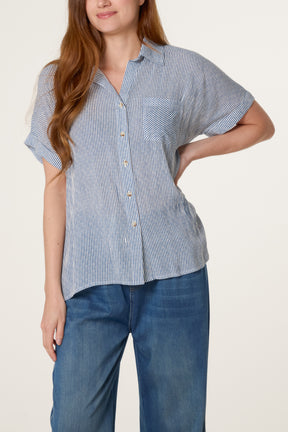 Stripe Button Front Shirt