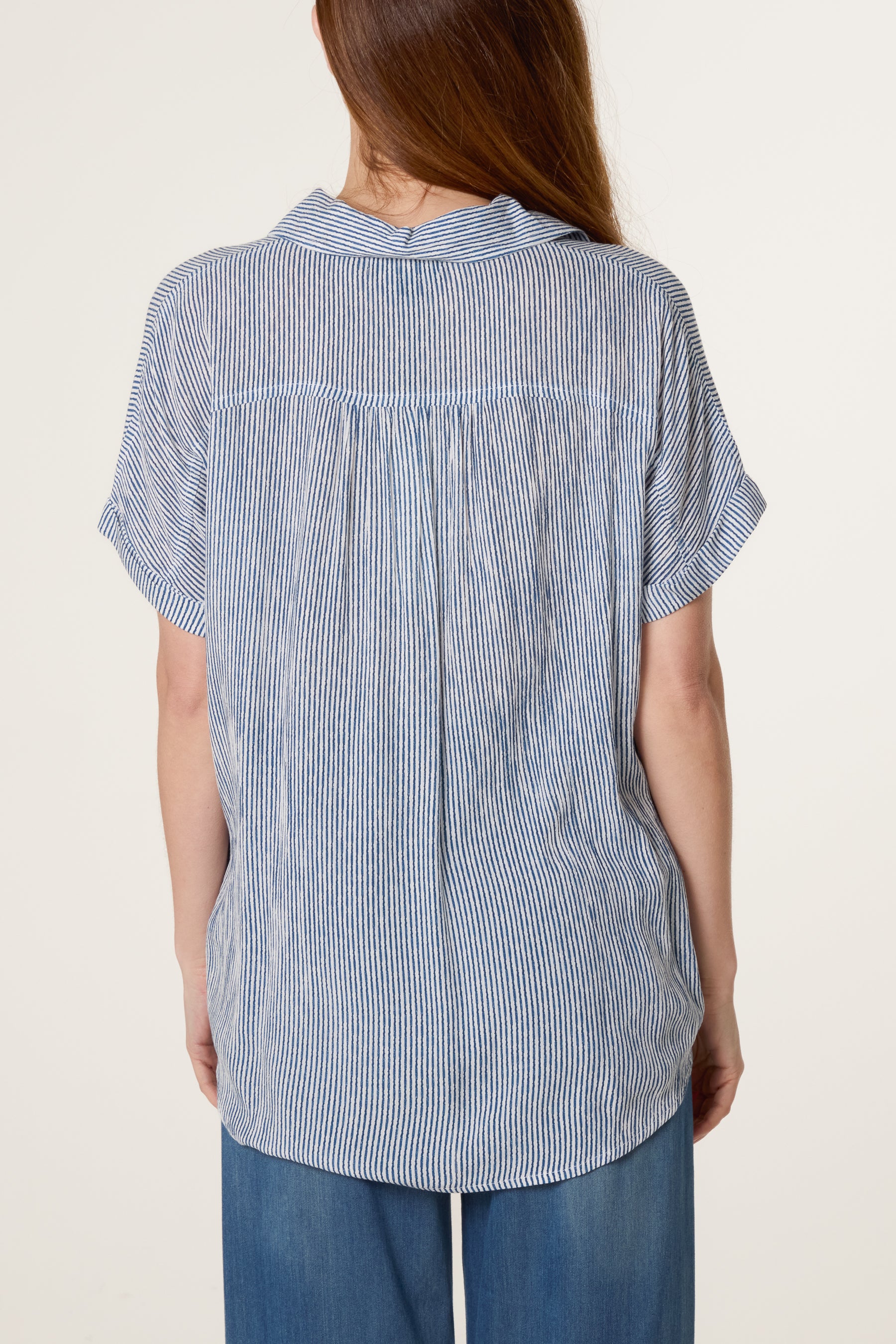 Stripe Button Front Shirt