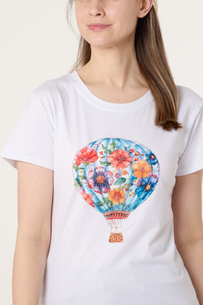Embellished Hot Air Balloon T-Shirt