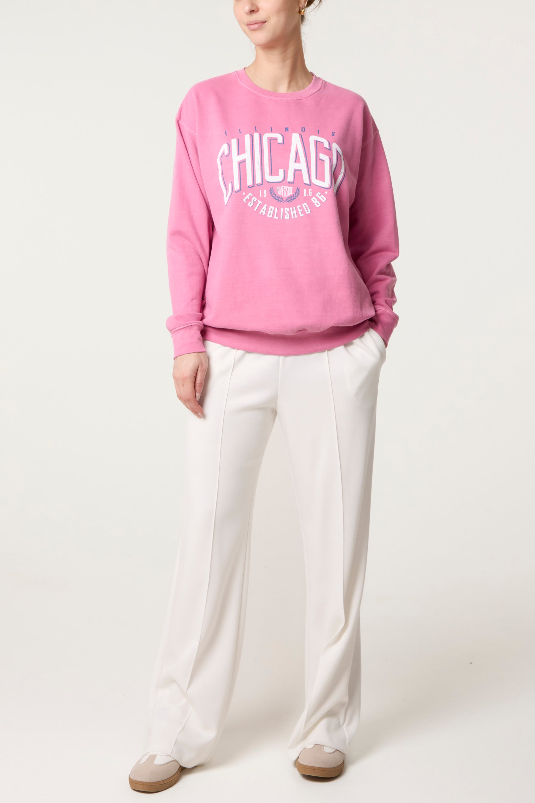 Acid Wash Chicago Sweatshirt