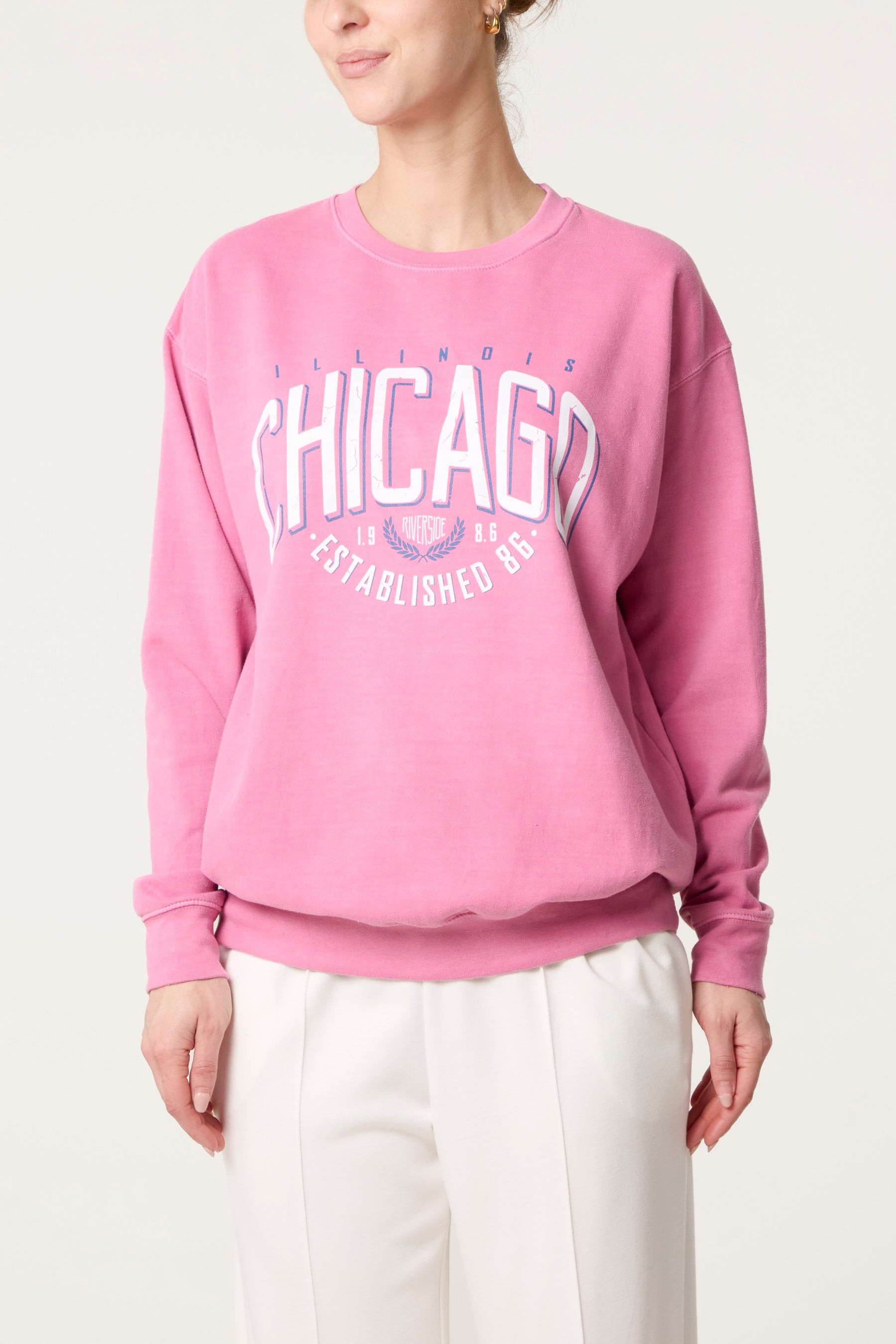 Acid Wash Chicago Sweatshirt