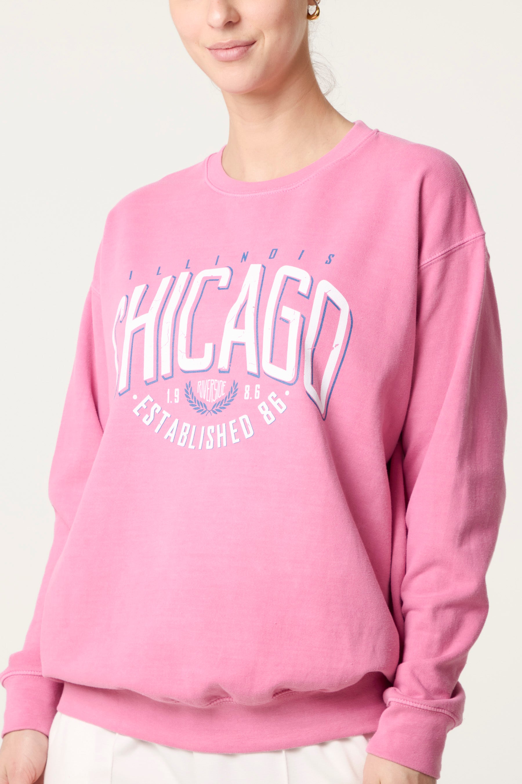 Acid Wash Chicago Sweatshirt