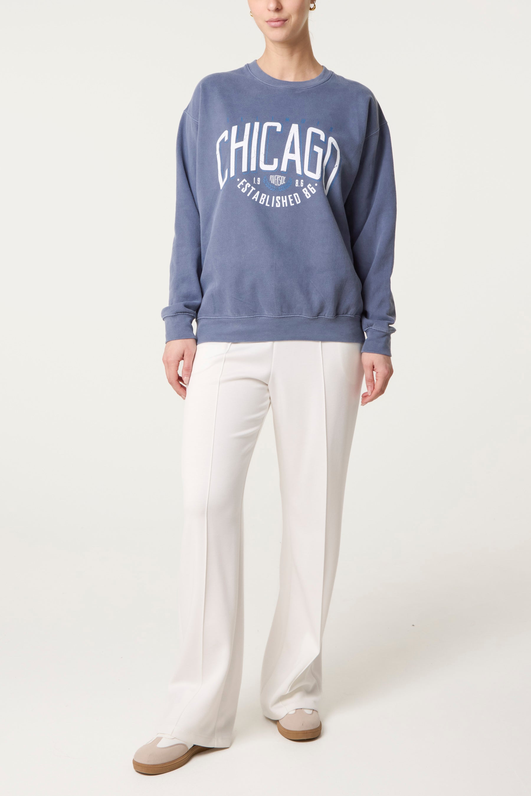 Acid Wash Chicago Sweatshirt