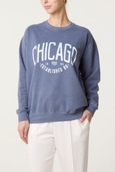 Acid Wash Chicago Sweatshirt