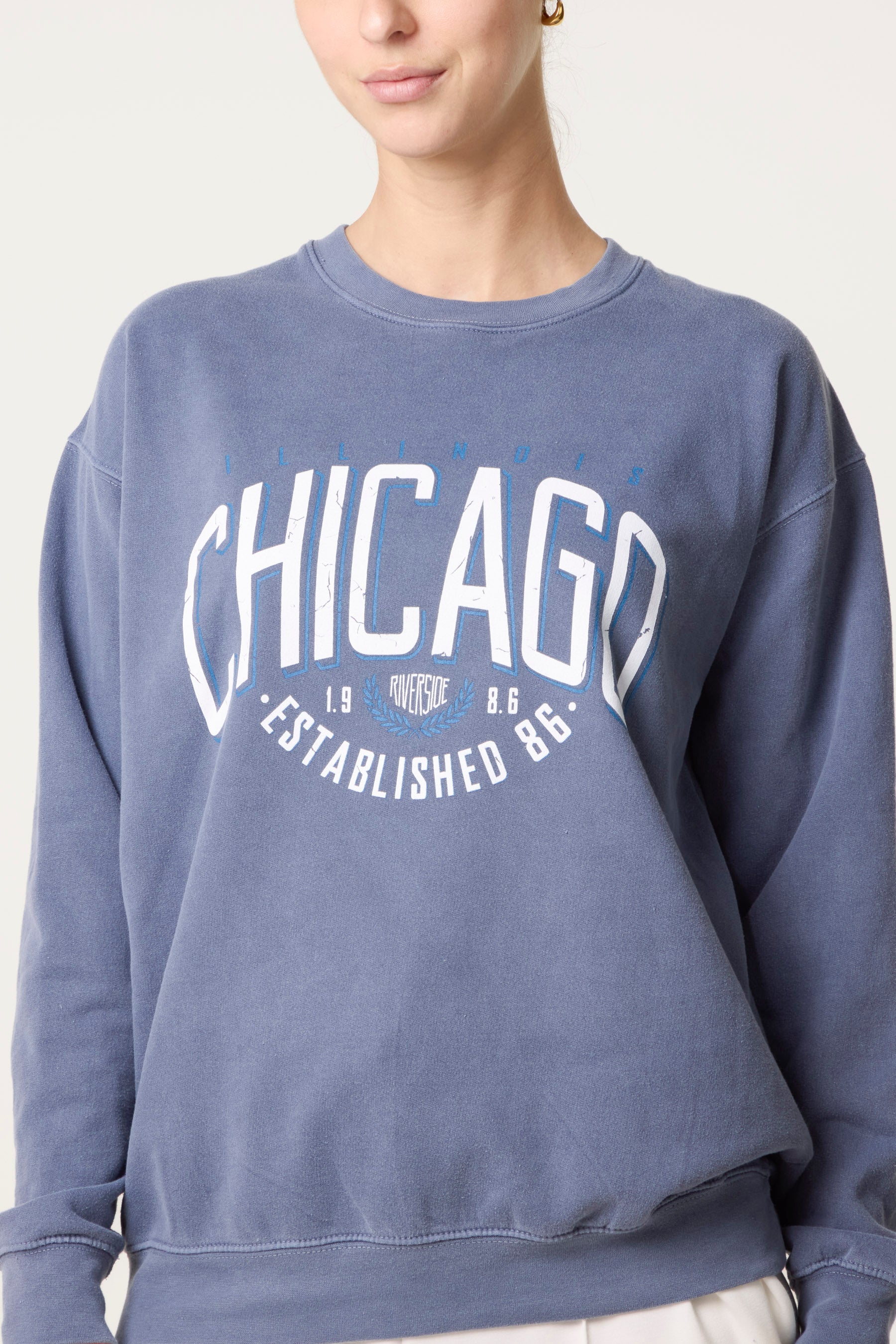 Acid Wash Chicago Sweatshirt