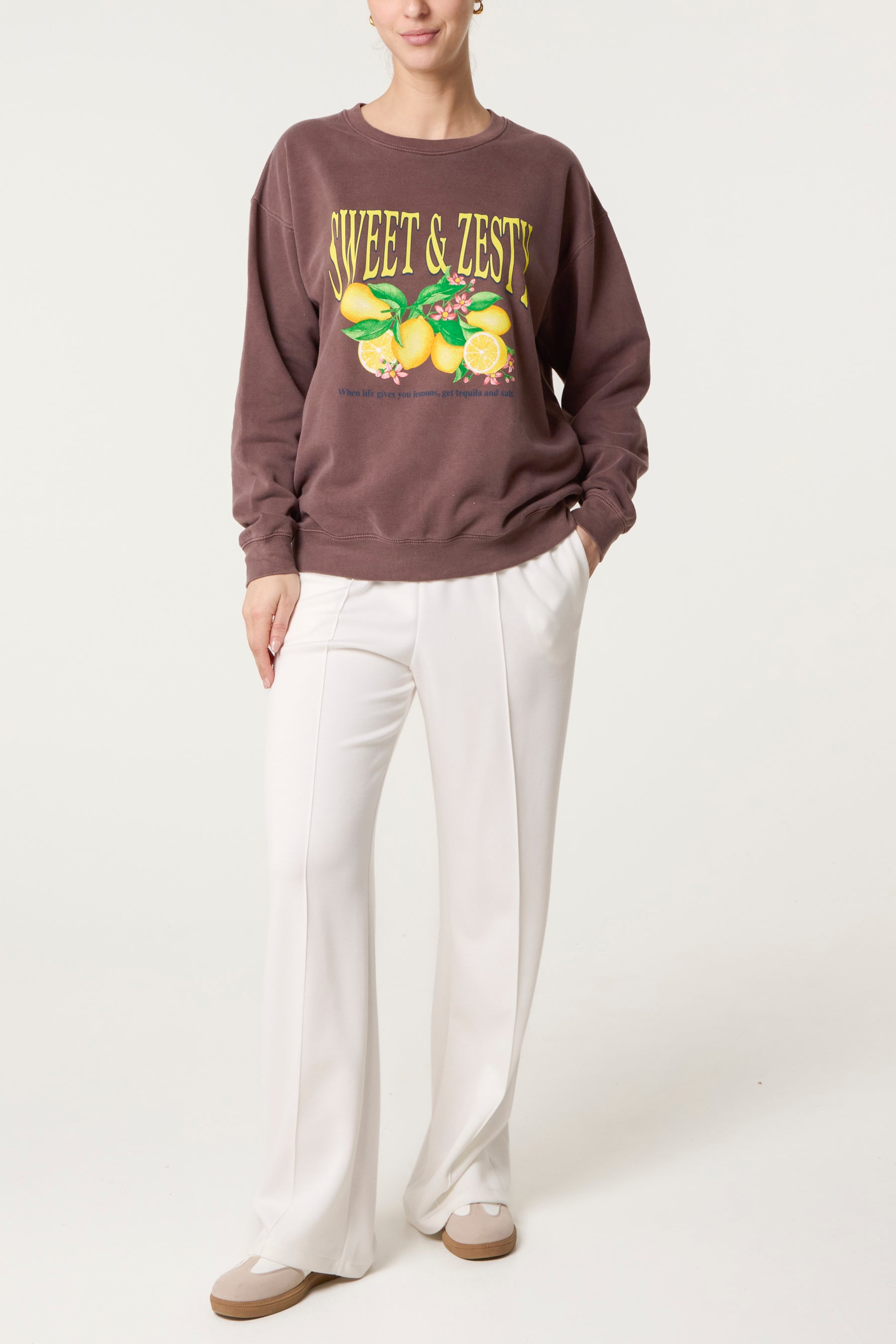 Acid Wash Zesty Lemon Sweatshirt