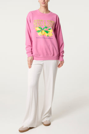 Acid Wash Zesty Lemon Sweatshirt