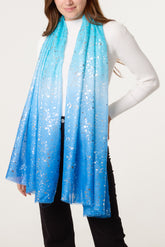 Foil Sparkle Gradient Scarf