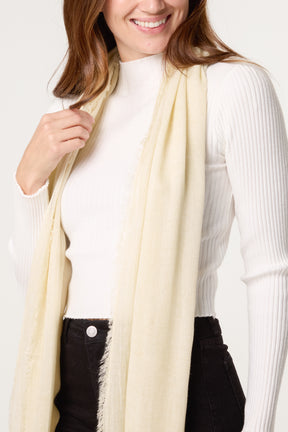 Stone Wash Tassel Scarf