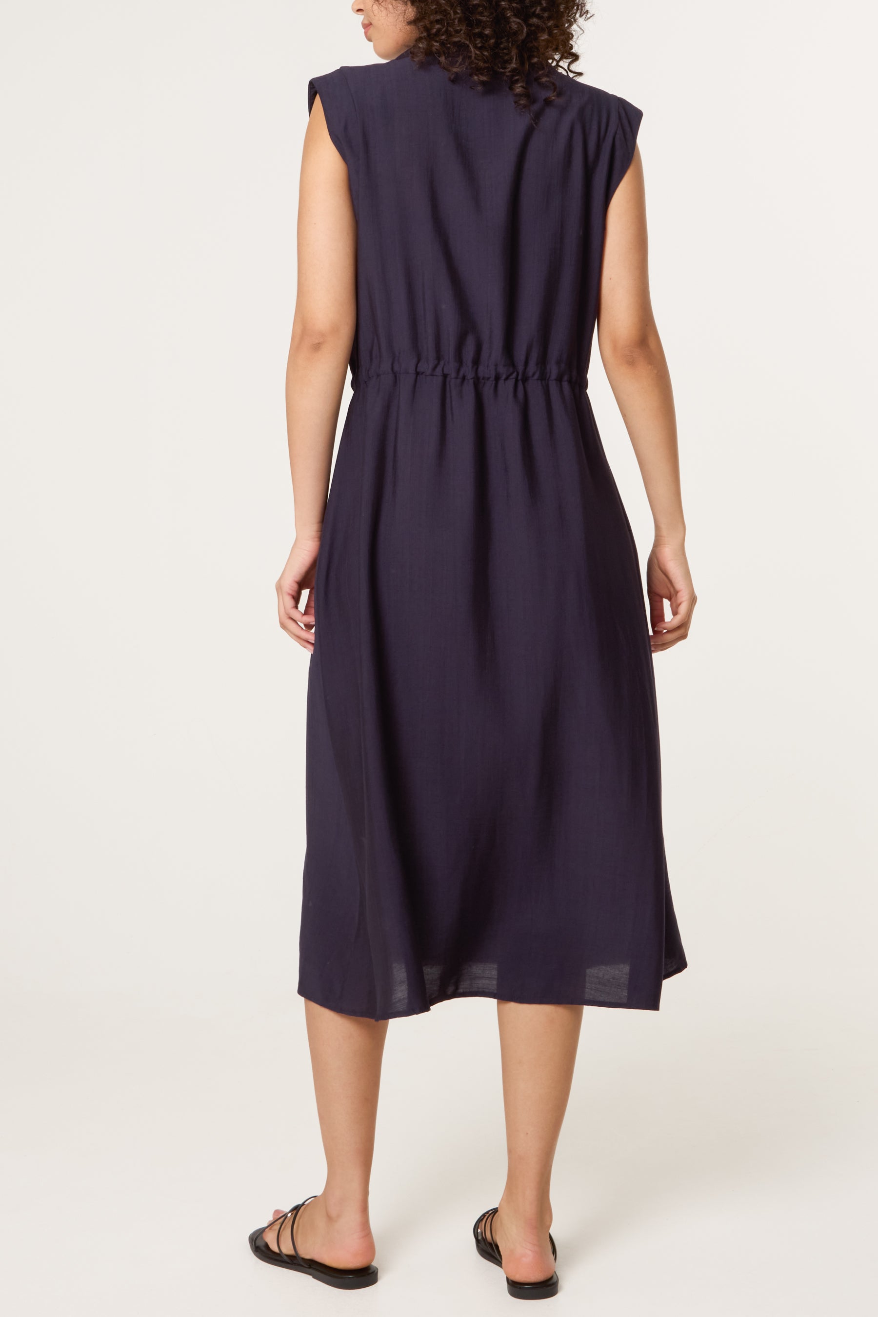 Button Through Utility Dress