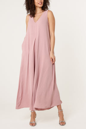 Diamante Embellished Wide Leg Jumpsuit