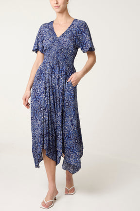Aztec Empire Bust Hanky Hem Dress