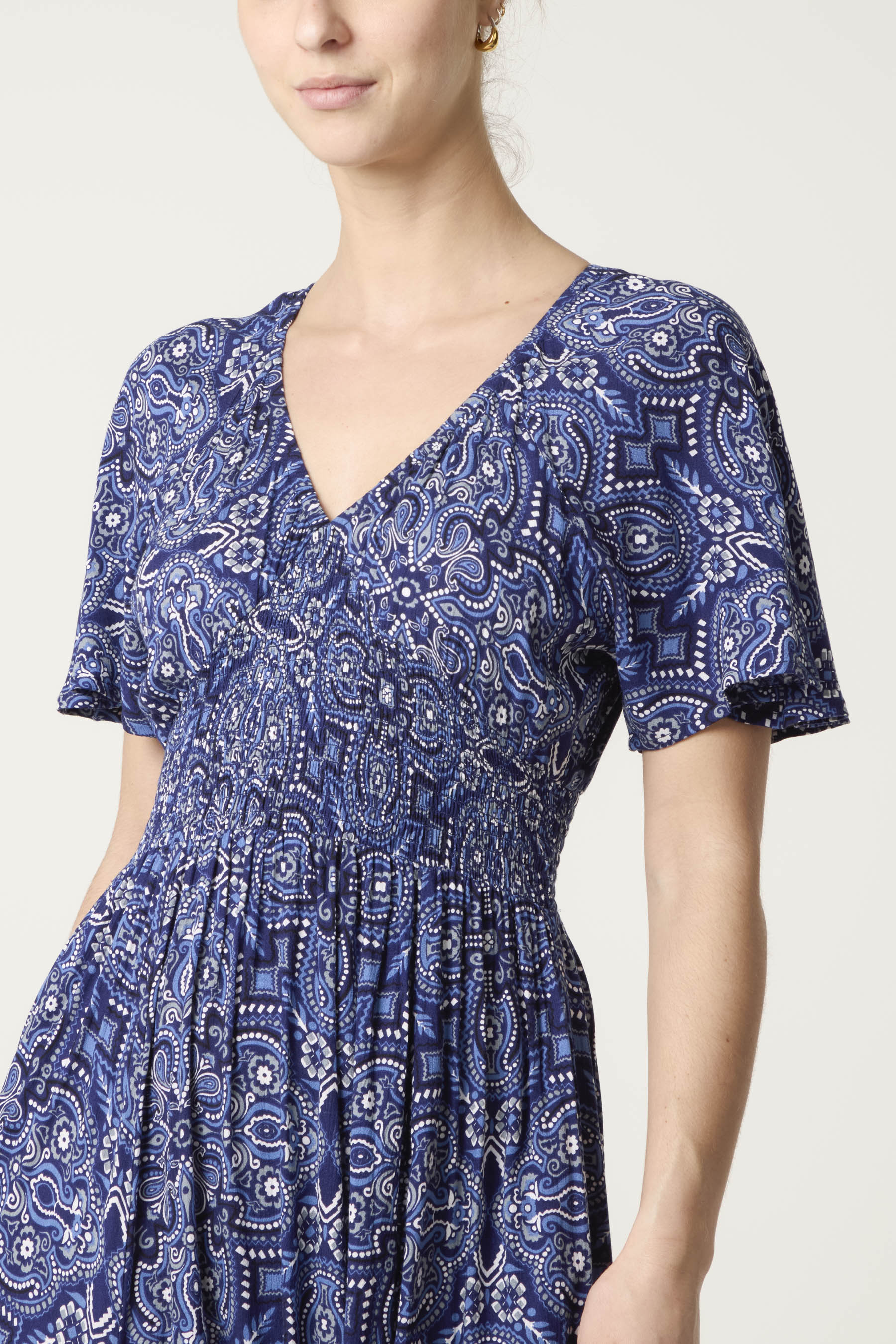 Aztec Empire Bust Hanky Hem Dress