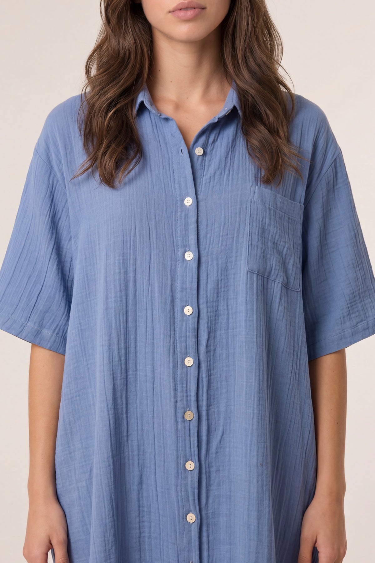 Button Through Shirt Dress
