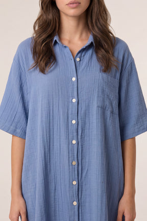 Button Through Shirt Dress