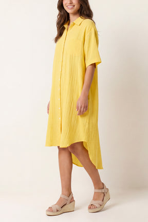 Button Through Shirt Dress