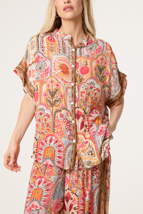 Abstract Pattern Shirt & Trouser Set