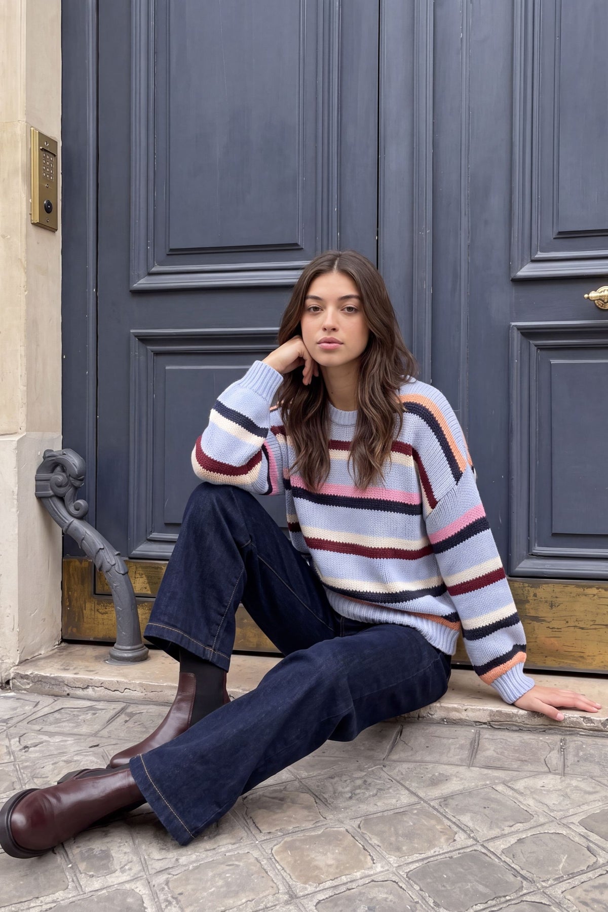 Chunky Knit Stripe Jumper