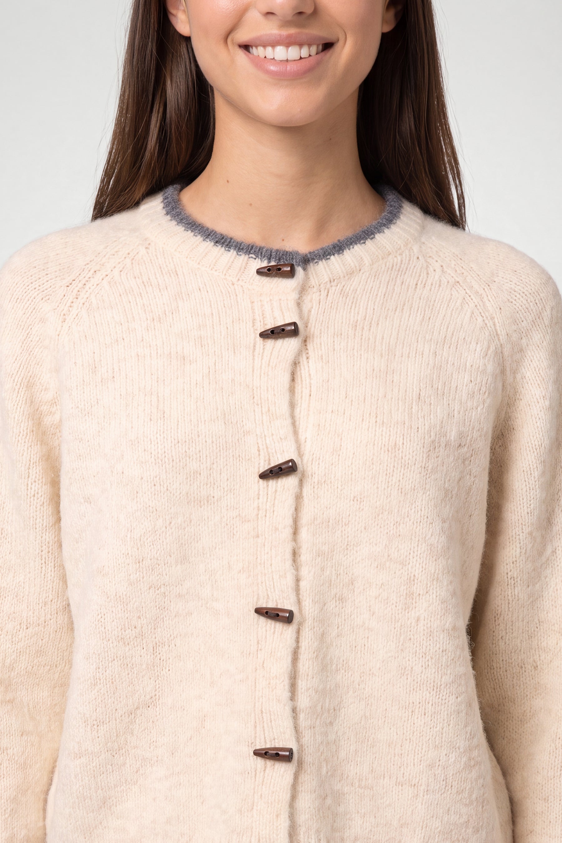 Round Neck Cardigan