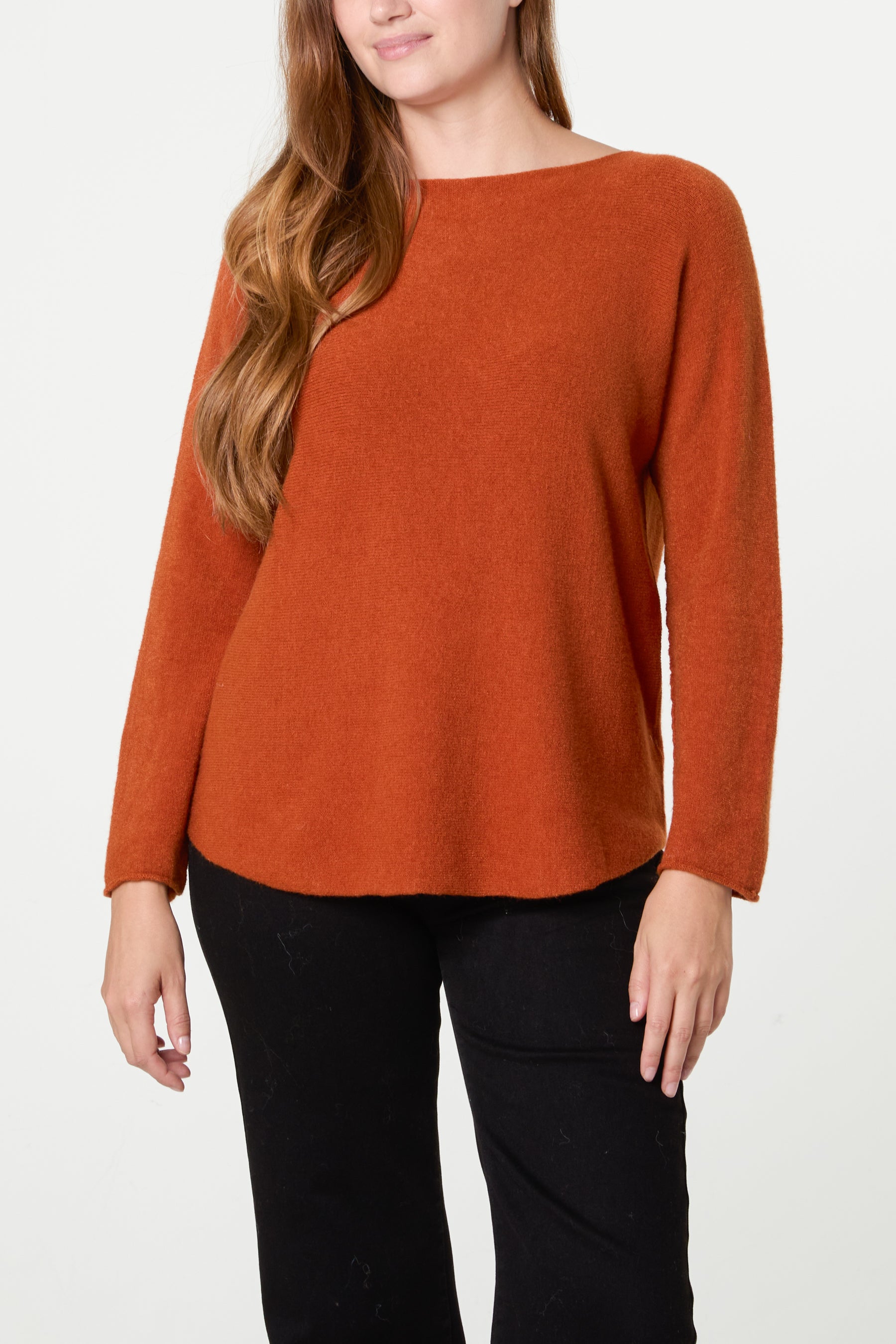 Round Neck Fine Knit Jumper